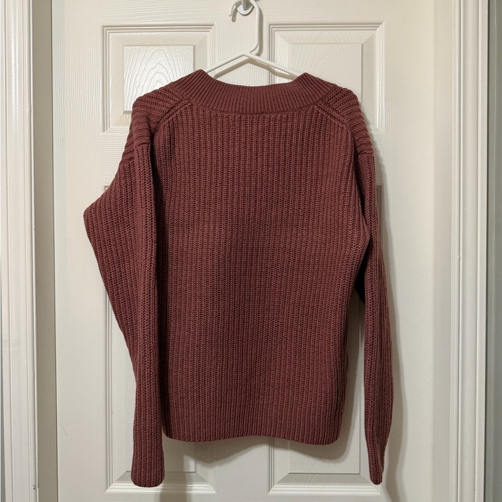 Wilfred relaxed V-Neck oversized Sweater belize merino wool size 1 vvguc - Picture 5 of 7